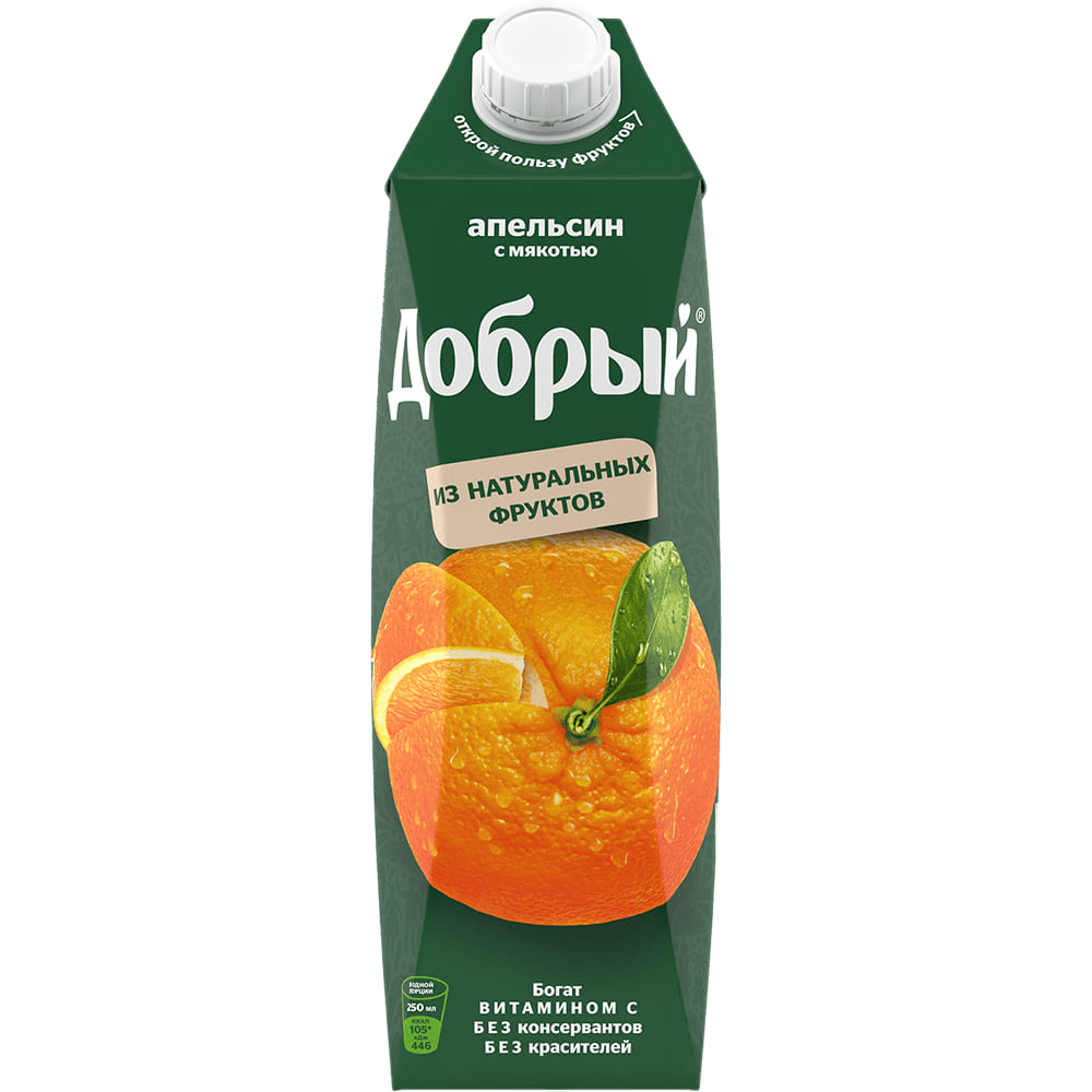 Сок апельсиновый 1,0